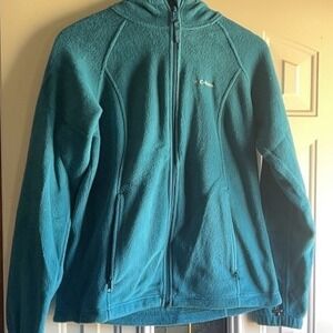 Columbia Sportswear Company Women's Teal Fleece Zip Up Jacket Size M